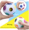 Rainbow Puzzle Ball Magic Speed Cube Ball Fun Stress Reliever Magic Ball Sensory Toys Puzzle Fidget Ball For Kids Autism Adults