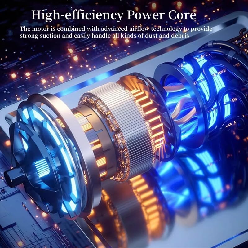 Car Vacuum Portable Cordless, Handheld Car Vacuum Cleaner High Power for Wet and Dry, USB Rechargeable Lightweight Cordless Vacuum, 0.45L Capacity