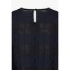 Studio Tomboy Back Open Sheer Check Short Sleeve Dress 9106241204 