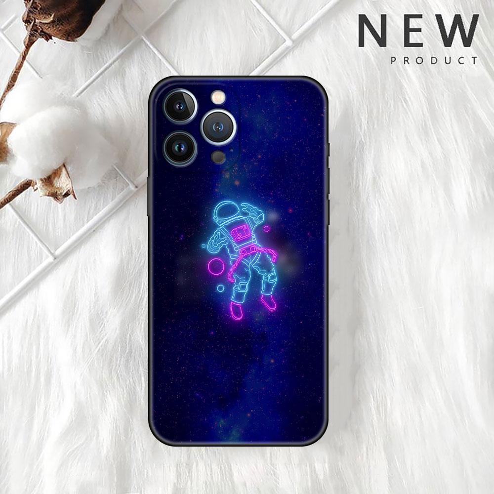 Чехол Universe Cool Astronaut для Apple iPhone 14 Pro Max 13 11 12 Mini SE 7 8 Plus X XS 6 6S, силиконовый чехол для телефона, мягкий TPU Funda