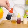 4PCS Kitchen Household Sauce Vinegar Squeeze Bottle Portable Outdoor Barbecue Picnic Feast Bottle Kitchen Accessories Small Tool