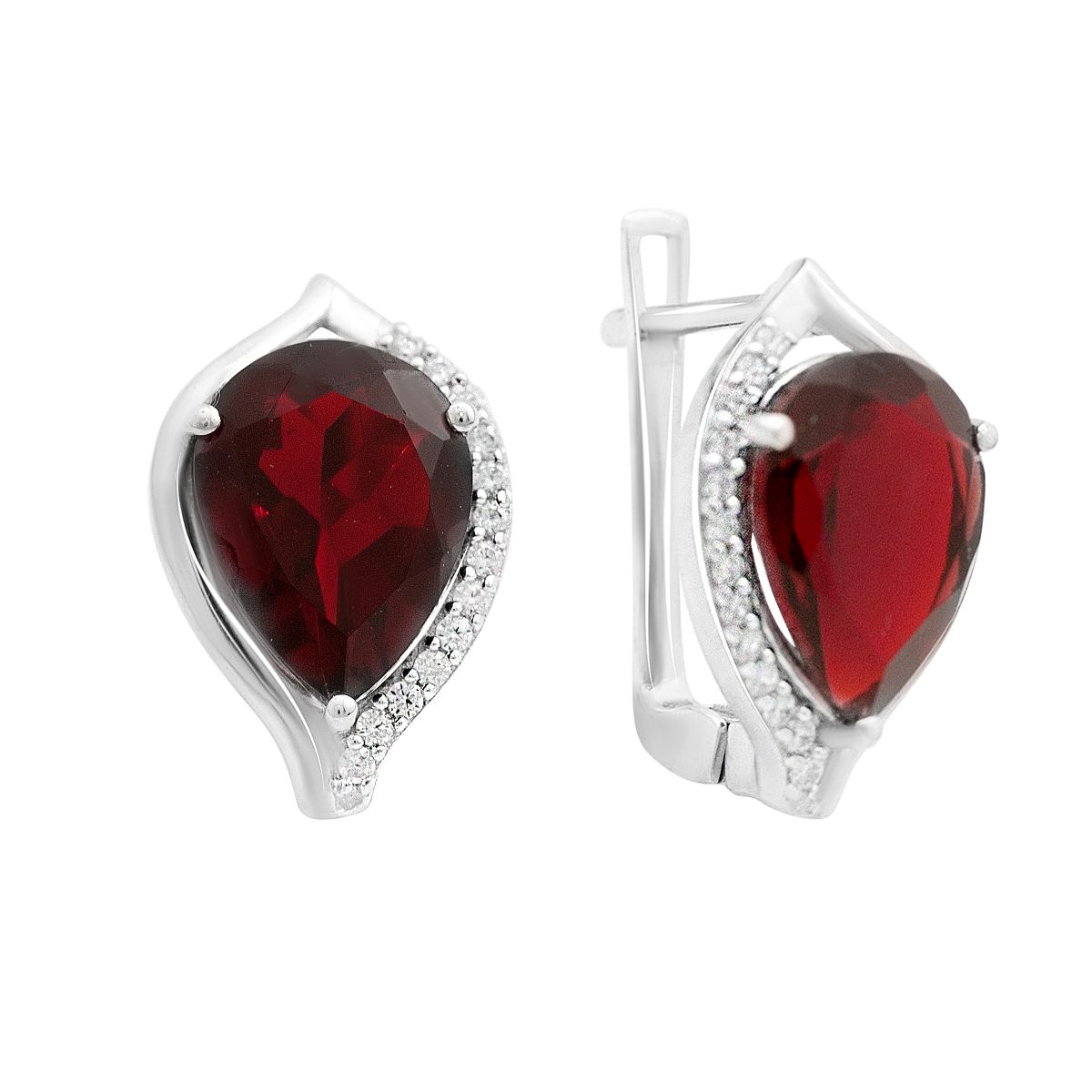 

Срібна каблучка з натуральним гранатом 6.54ct (2152057) темні цукерки apple червоний колір