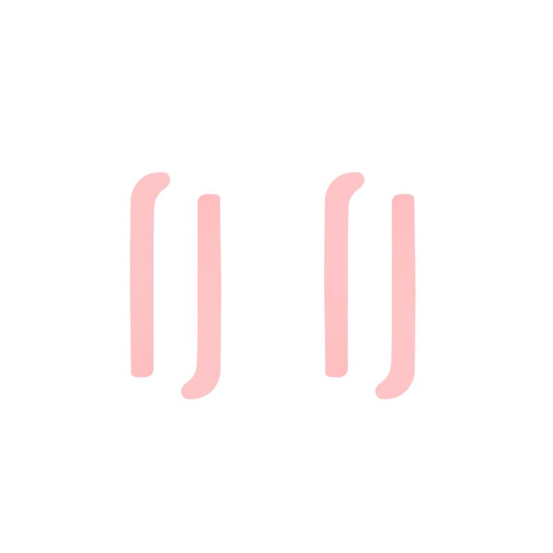 2 Pairs Silicon Eye Pads For Lash Lifting Reusable Eyelash Perming Silicone Pad Lash Lift Ribbons Eyelash Extension Makeup Tools