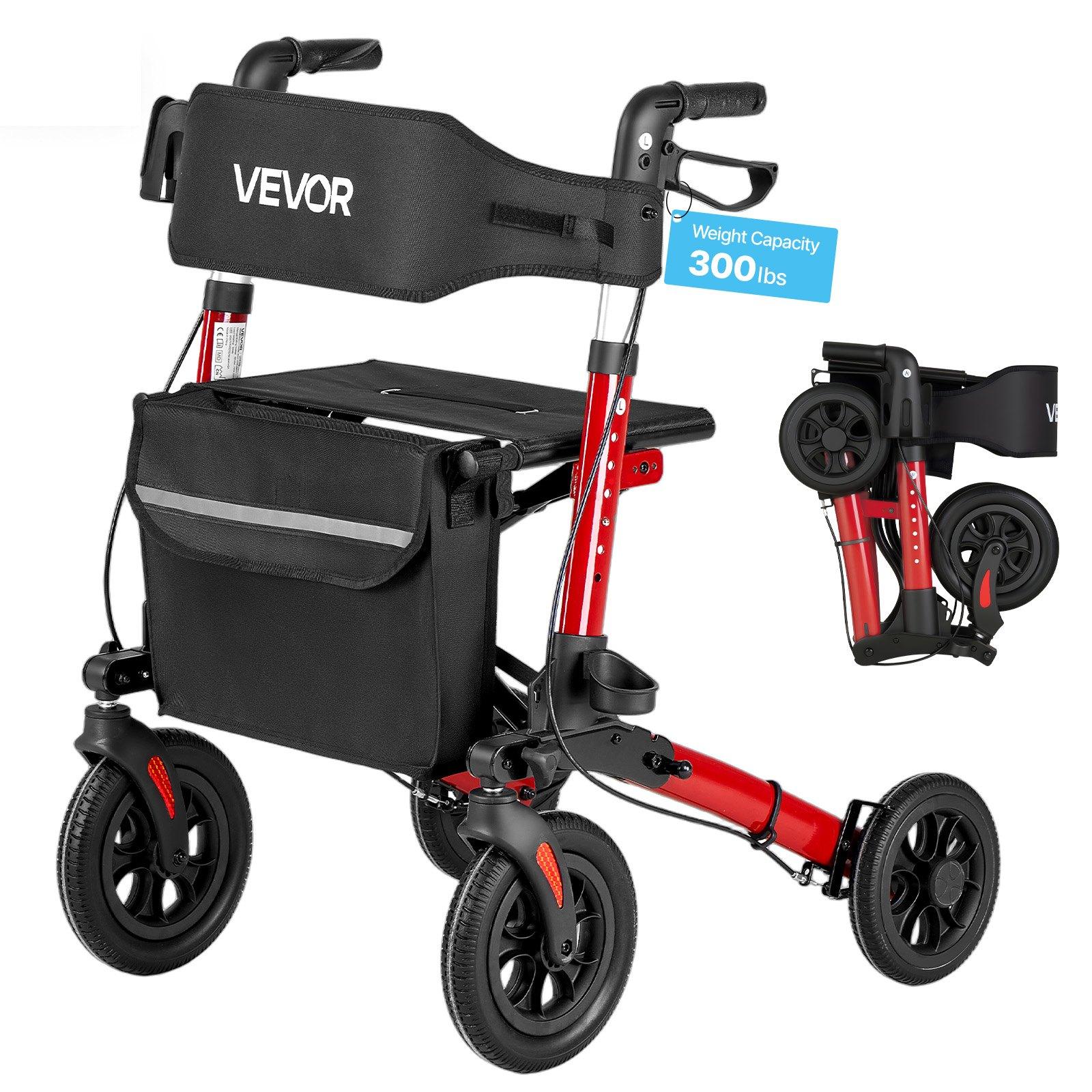VEVOR Rollator Walker with Seat for