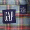 GAP 90s Old Check Pattern Short sleeve Button down shirt XL light blue Men's Used