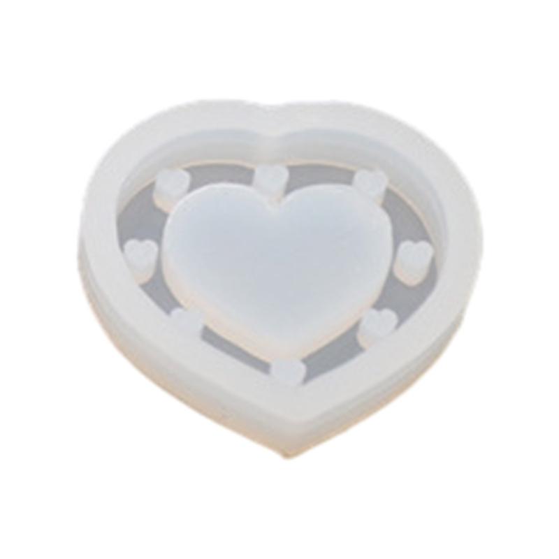 Resin Shaker Mold Quicksand Silicone Mold Casting Epoxy Mold Multi-Shapes Silicone Quicksand Moulds for DIY Keychain