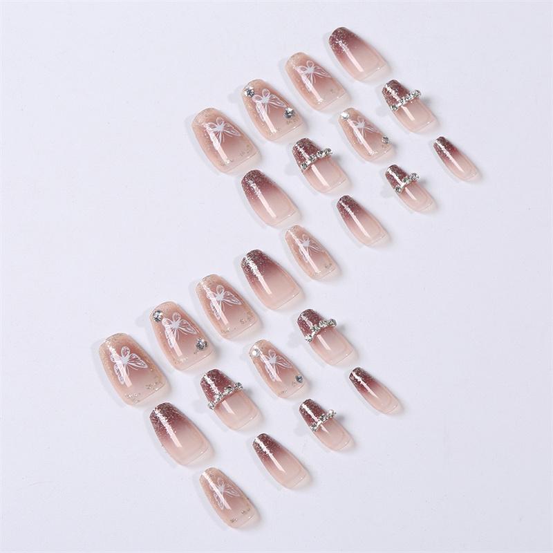 

Взрывной Глиттер Бриллиантовый Красный Ноготь Бабочка Глиттер Накладные Ногти Съемные Накладные Ногти