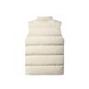 Men's Solid-color Casual Vest, Men's And Women's Zipper Stand-up Collar Thickened Warm Vest Jacket
