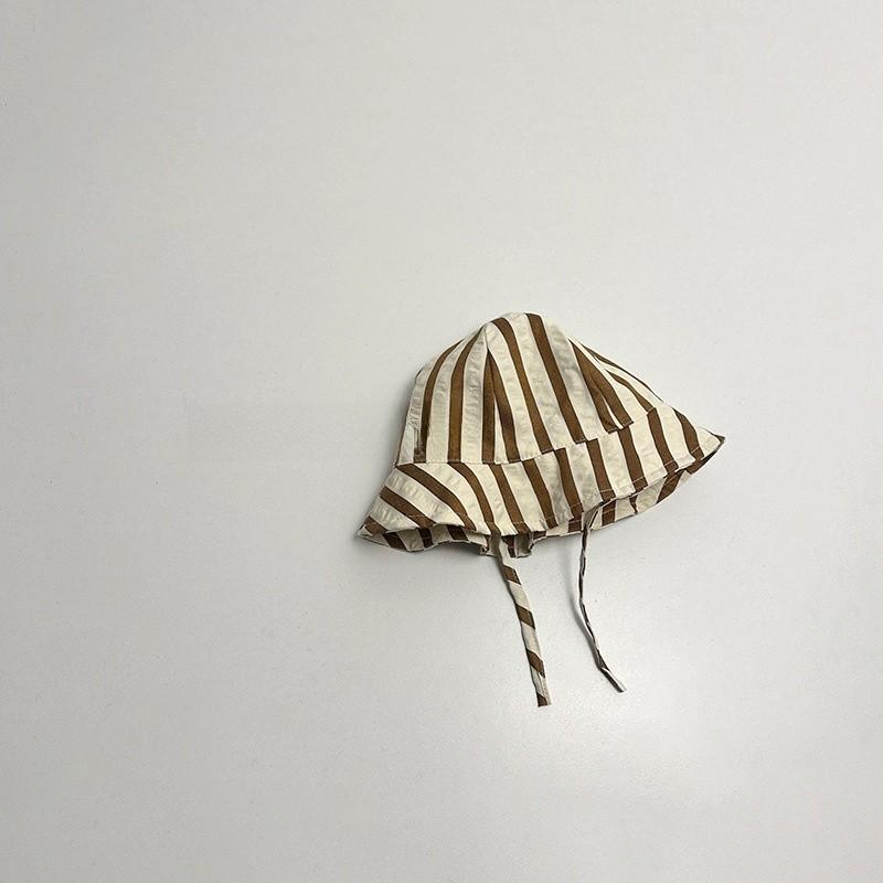 Baby Summer Fisherman Hat With Wide Brim And Breathable Cotton For Sun Protection