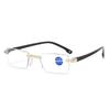 6 Pack Rimless Reading Glasses Anti Blue Light Blocking Computer Readers for Women Men Clear