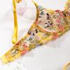 Sexy Lingerie Bra Sets Lace Floral Transparent Bra Panties Brassiere Women Underwear