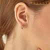 14K Ribbon Wave Cubic Earrings (Gold Filled) C24EGF148