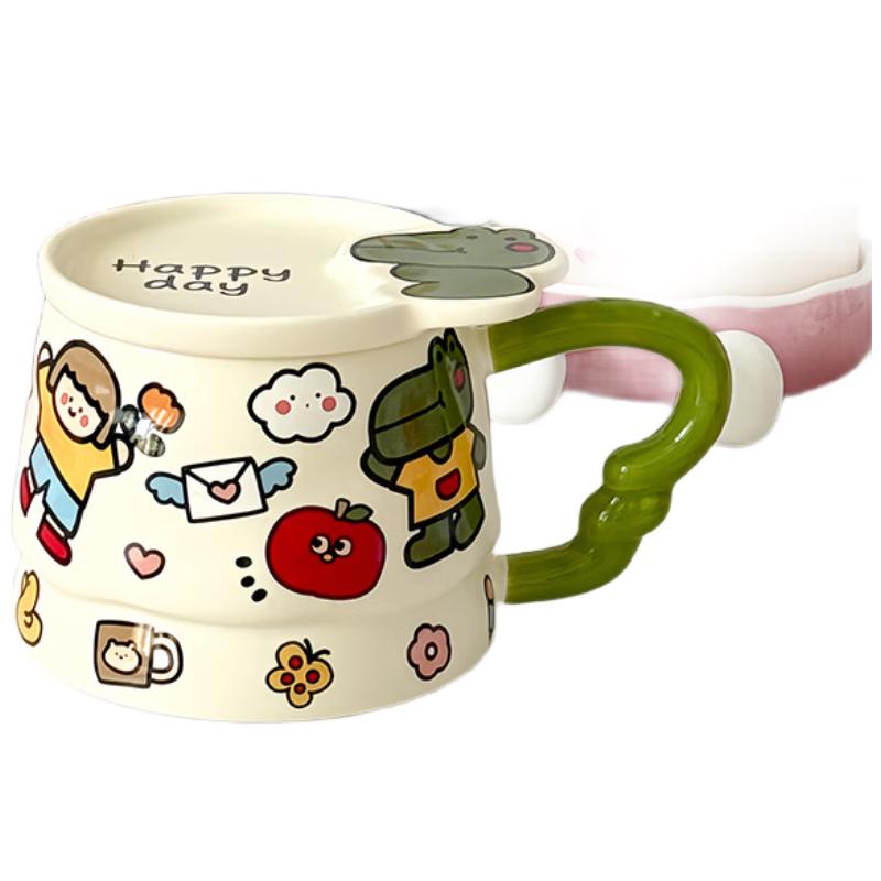 

PAKCHOICE Creative Ceramic Mug with Lid