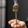 1PC Fulu Hollow High Foot Aromatherapy Stove for Ramadan Festival Retro Sandalwood Incense Stove Home Office Tea Room Decoration