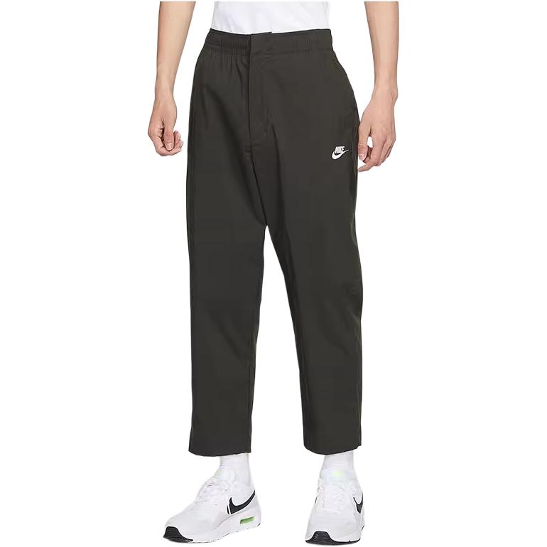 

Nike Однотонные спортивные брюки прямого кроя длиной девять точек, вязаные, мужские, низ, черные DM6824-355 XL