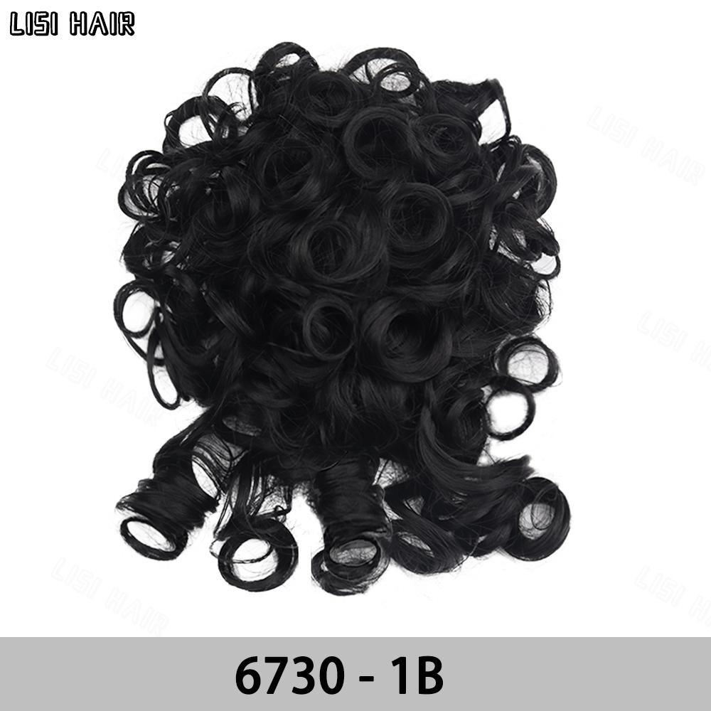 MISS WIG Synthetic Messy Bun Short Curly Ponytail Extension Elastic Drawstring Loose Hair Bun Hair Pieces For Women