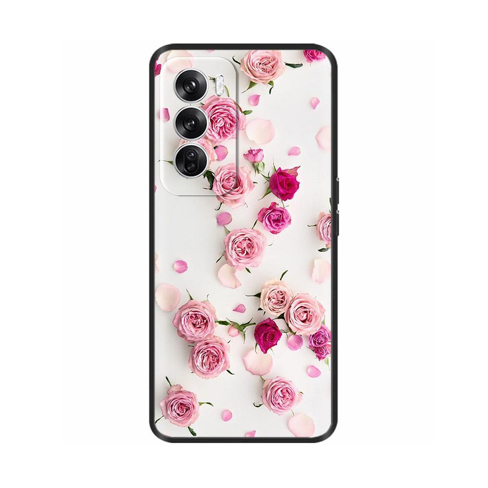 For OPPO Reno12 Reno 12 Pro 12Pro Case Silicon Phone Back Cover for OPPO Reno 12 Cases Reno12 Pro Soft Black Bumper Coque Para