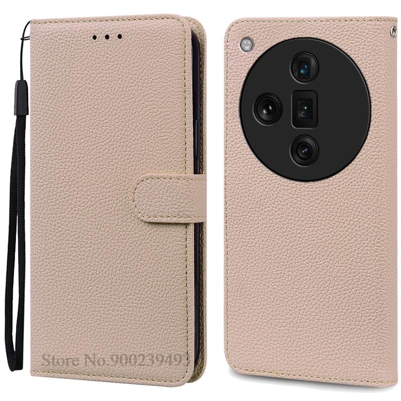 For OPPO Find X7 Case Leather Wallet Flip Case For OPPO Find X7 Ultra Case Soft Silicone Cover Coque Fundas Shell