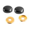 20Pcs Decorative Glass Screws Hat Nails Portable Accessory for Furniture and Glass with Washers Elegant Finish