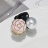 1 PC Retro Camellia Side Bangs Hair Clip, Sweet Hair Accessory Mini Hair Clip for Princess Style, Holiday Gift