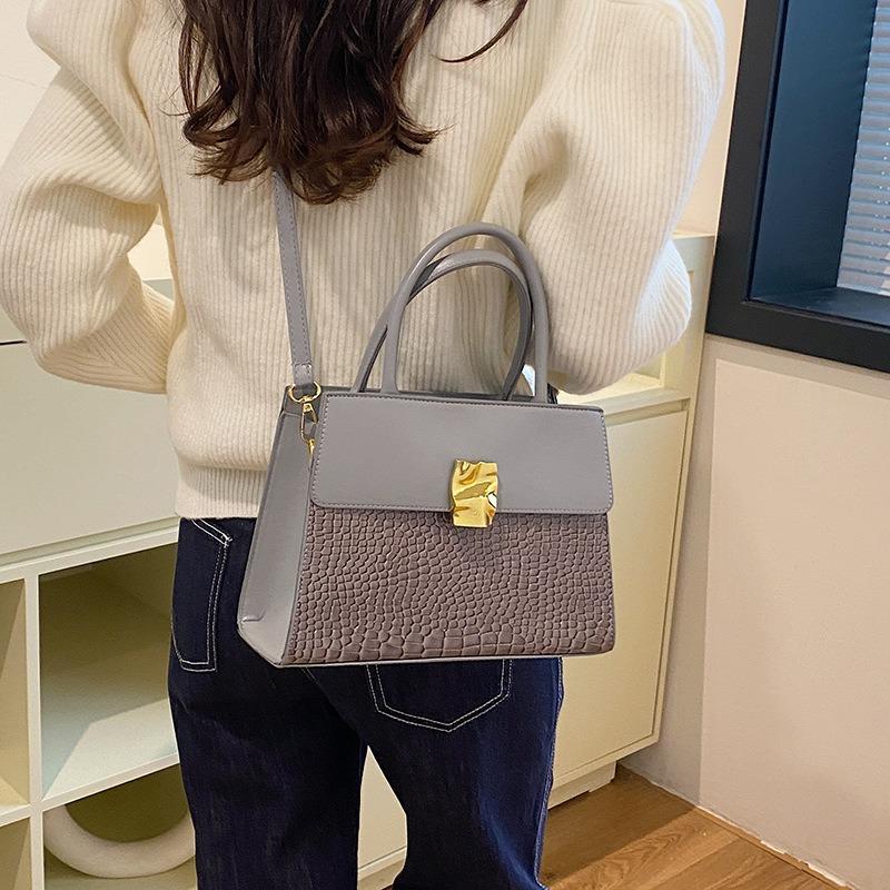 Personalisierte und schöne Retro-Umhängetasche Herbst neu hochwertige lässige Schulter-Achselhöhle kleine quadratische Tasche