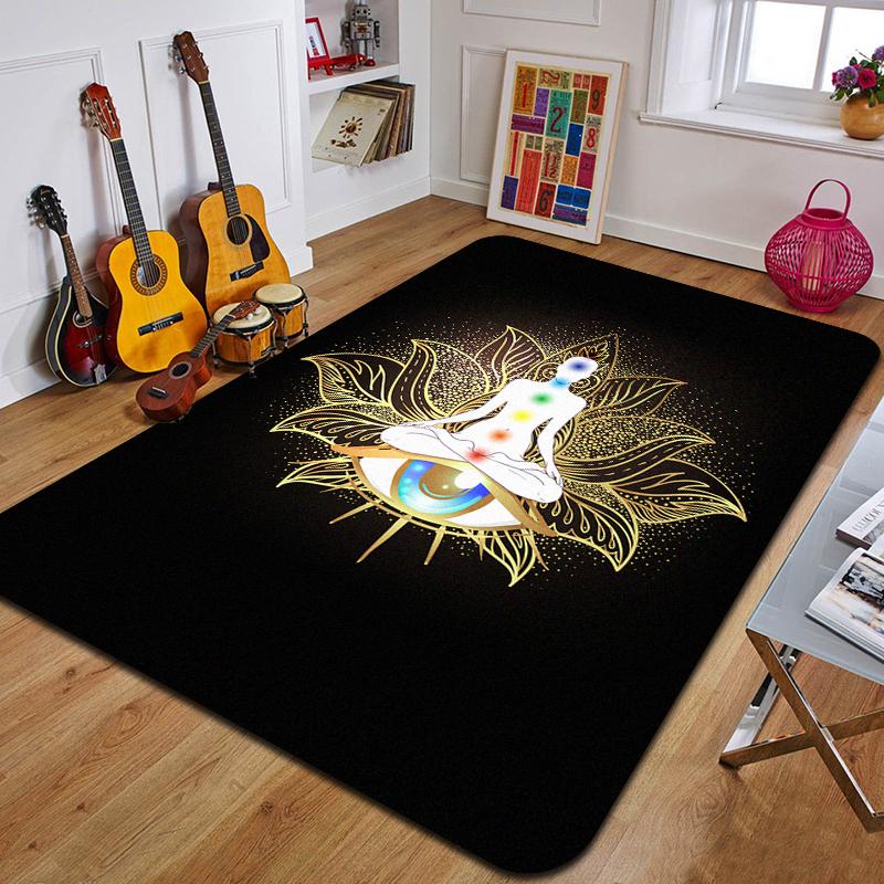 M-Mandala Bohemia Printed Carpet Fashion Yoga Mat Non-Slip Carpet Bedroom Decoration Outdoor Carpet Bedroom Birthday Gift