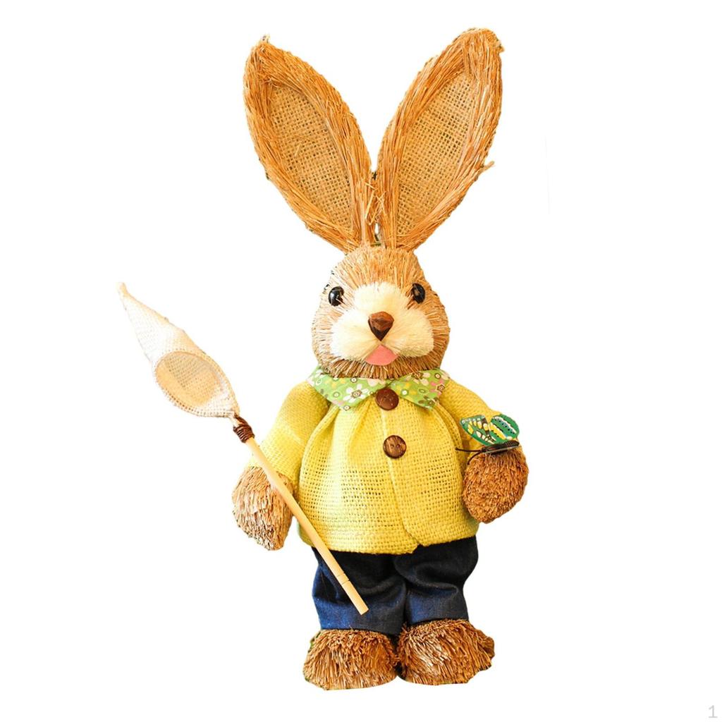 Bunny Figurine, DIY Material Package, Rabbit Statue, Parent Child Cute Easter Gift, Handmade Cartoon