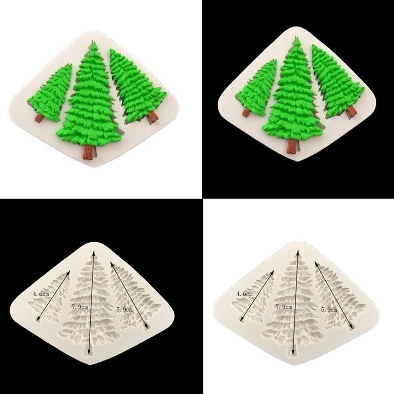 Snowman Santa Claus Deer Chrismas Tree Fondant Chocolate Mold Cake Decoration Mould
