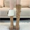 Retro fashion knee boots thick-soled versatile two wear folded knight boots slim high boots wowinter