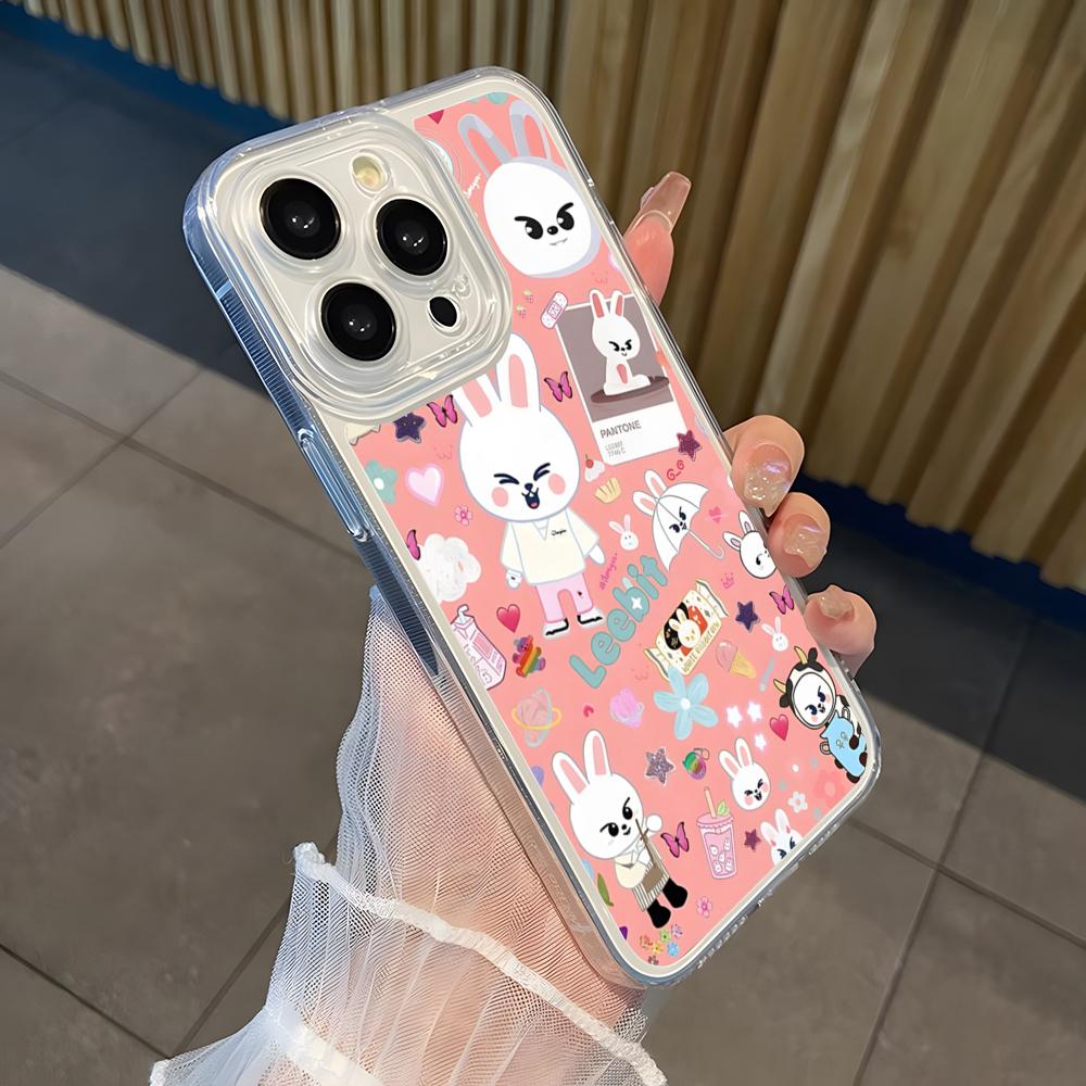 S-Strays K-POP Kpop Kid Phone Case for 15 11 Pro Max 12 Mini 13 14 Xr Xs 8 7 Plus Silicone luxury transparent Soft Cover