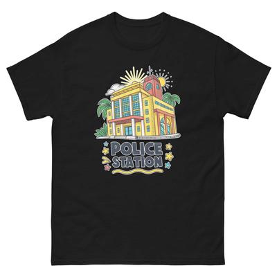 Stazione di Polizia Oggetto Luogo Articolo T-Shirt Urbana