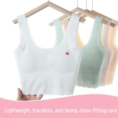 Bezešvé tréninkové podprsenky z ledového hedvábí pro dívky: Ideální pro studenty středních a středních škol"