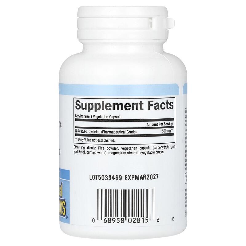 NAC, N-Acetyl-L Cysteine, 500 mg, 90 Vegetarian  Capsules