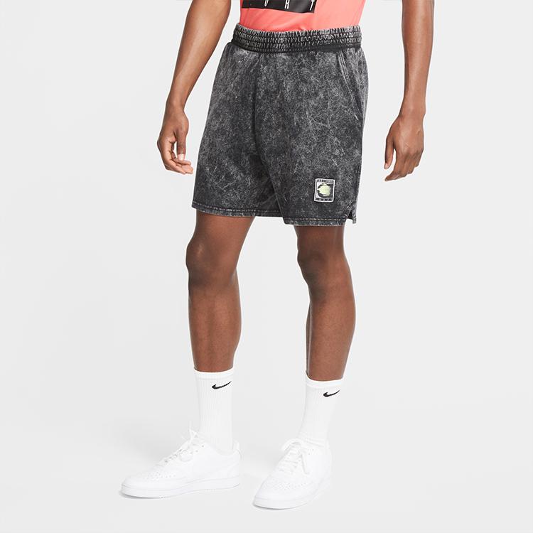 Nike Sportovní úpletové šortky pánské spodní části černé CV4356-060