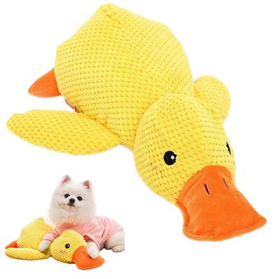 SAKURAN ברווז פלסטיק נוקש לכלבים, קטיפה עמידה וליטוש שיניים לכלבים גדולים, צעצוע, לעיס, צעצוע, רך, מקל על, חינוכי, מקל על, רחיץ,