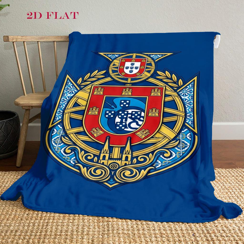 Royal Emblem Heritage blanket sofa blanket blanket Outdoor plush blanket Christmas gifts Nap Blanket