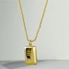 Xiaohongshu-Recommended Titanium Steel Gold Bar Necklace - Celebrity Style