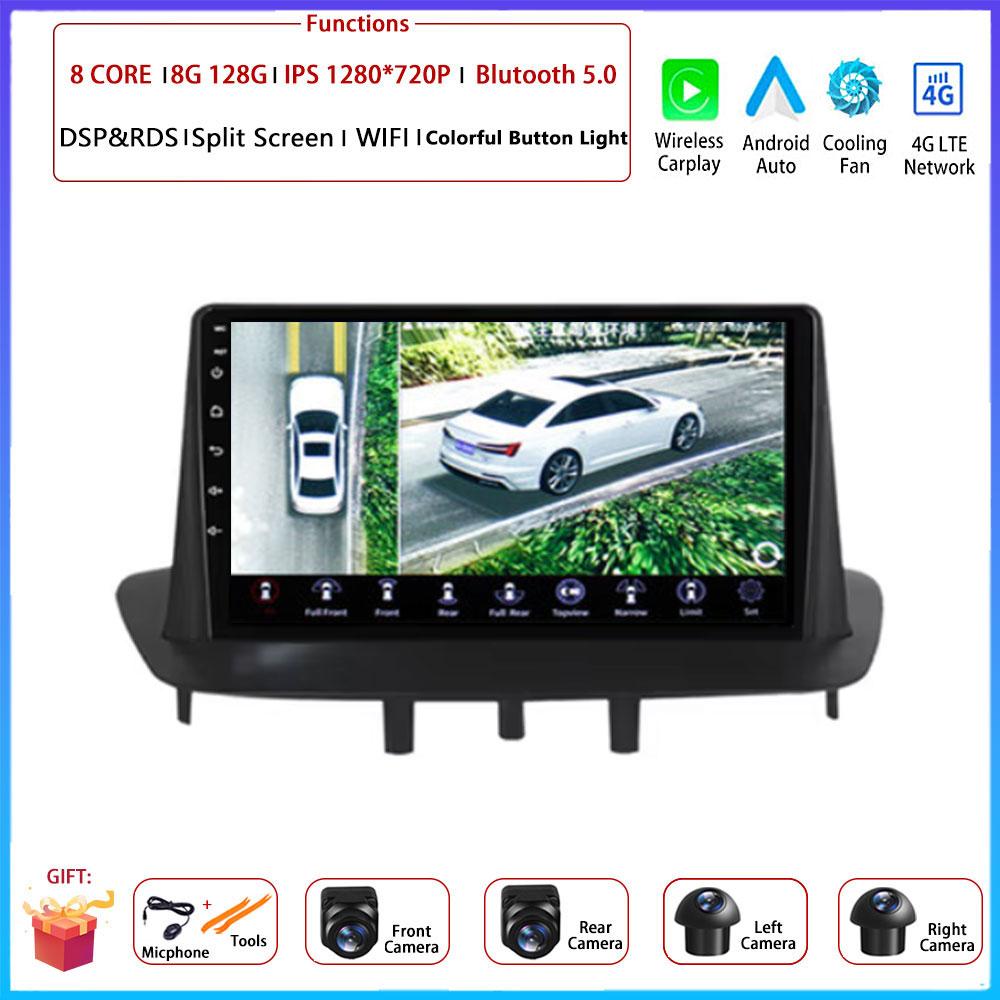 Android OS For Renault Megane 3 Fluence Samsung SM3 2008 - 2014 Car Radio Stereo Multimedia Video GPS Navigation Player BT 5.0