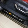 4PCS Car Door Threshold Carbon Fiber Scuff Plate Sticker For Chevrolet Cruze Silverado Spark Captiva Onix Regal Excelle GL8 2021