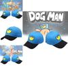 Dog Man Bestickte Baumwoll-Baseballkappe mit Sonnenschutz für Outdoor-Fans