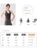 V-Neck Halter Sports Tank Top for Women with Chest Pads, Backless, Slimming Fitness Bra for Running, Pilates, Yoga, Beautiful Back, Summer