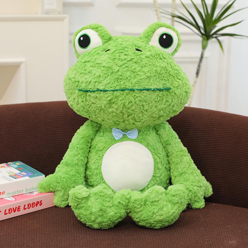 Green Frog Plush Toy - Large Soft Doll for Girls, Sleeping Hug Pillow