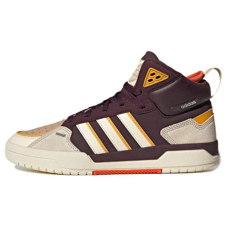 Adidas Neo 100Db Trendy Casual Mid-Top Skate Shoes Unisex Sneakers Beige Brown GY4789