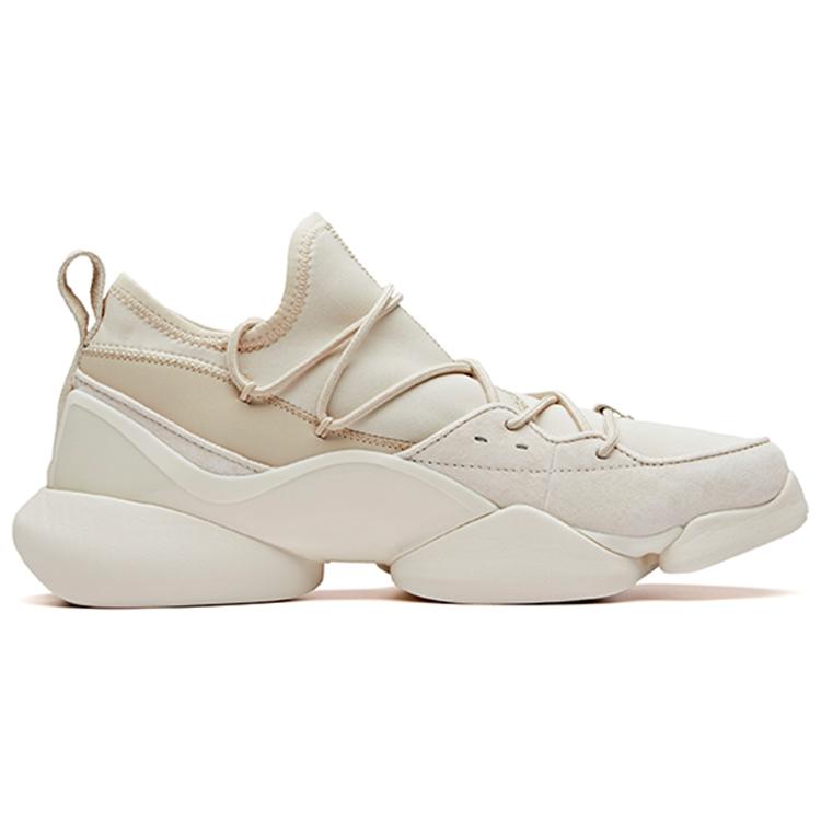 New ANTA Basketball Collection Basketball Shoes Men Low Top Oat Gray/Oat White 11911803-4