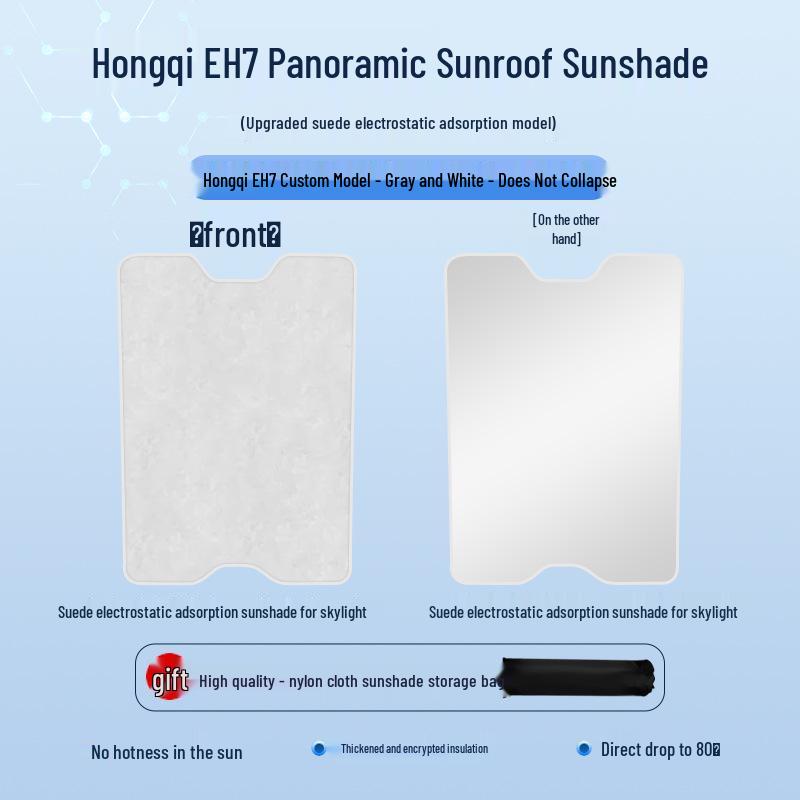 Hongqi 24 EH7 Sunroof Sunshade: Heat Insulation, Privacy, and Sun Protection