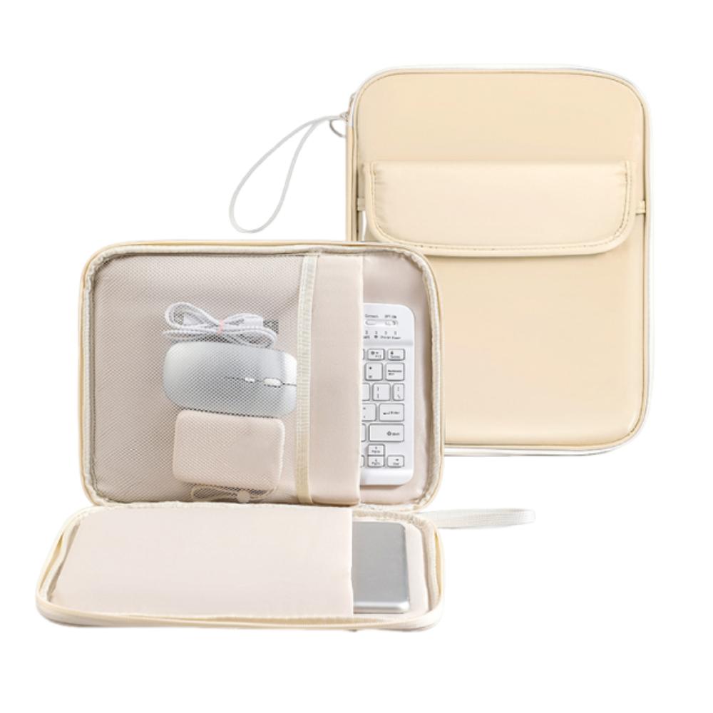 

Противоударная сумка-чехол для ноутбука, портативная сумка для хранения компьютера, чехол для переноски планшета для бизнеса, путешествий S бежевый