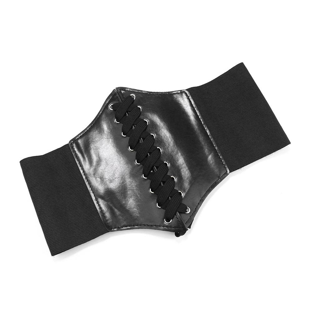 

Обработанный эластичный пояс-корсет для рубашки, декоративный элемент для верхней рубашки, женский широкий пояс