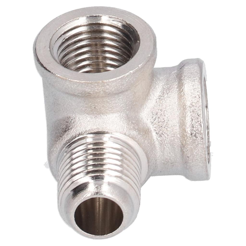 Tee Pipe Fitting Oblique Brass 3 Way Pneumatic Connector Inverter Air Compressor Accessories