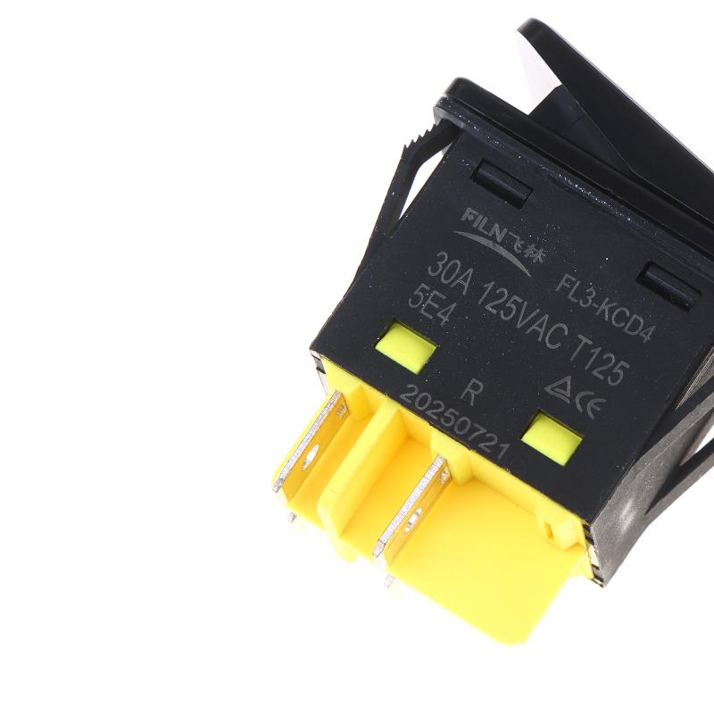 30A 110V 220V Heavy Duty Dpst Ip67 4 Pin Sealed Waterproof T85 Auto Boat Marine Toggle Rocker Switch With Led Light