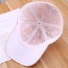 Verstellbare Baseballkappe mit floraler Spitze Atmungsaktiver Streetwear-Hut Modischer Netz-Baseballhut Für Damen
